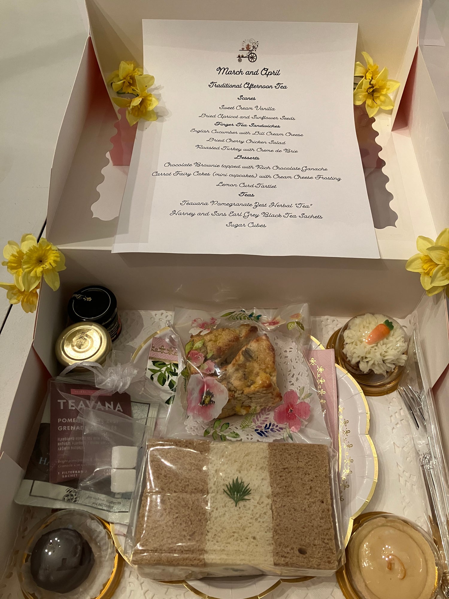 March and April Afternoon Tea Box