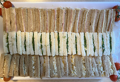 Small Afternoon Tea Sandwich Tray: serves 10 guests - (30 sandwiches)