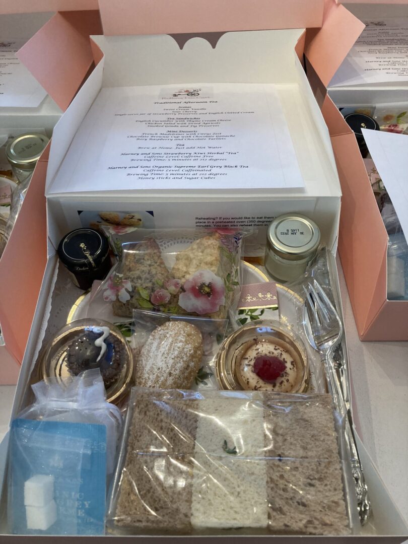 Traditional Afternoon Tea Box – Rolling Tea Cart